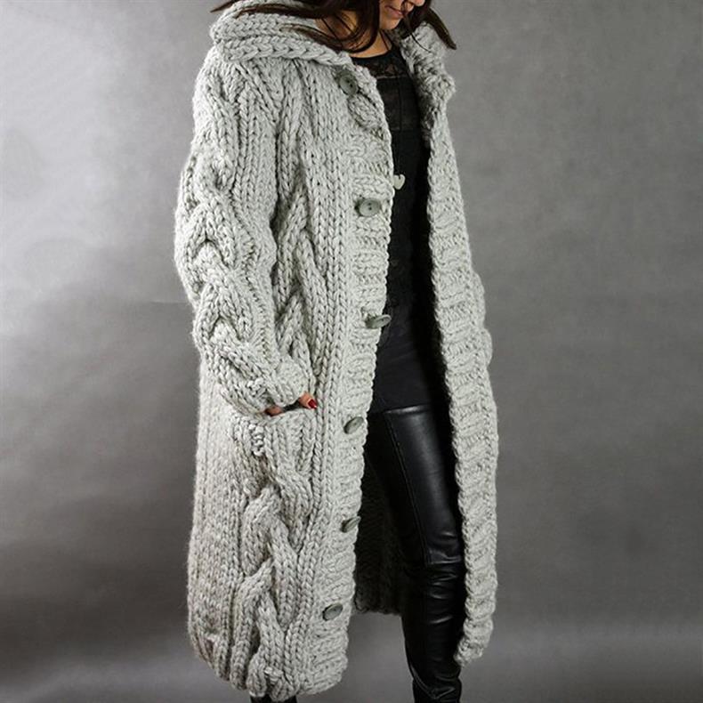 Karin - Elegant Cosy Coat With Tummy Coverage