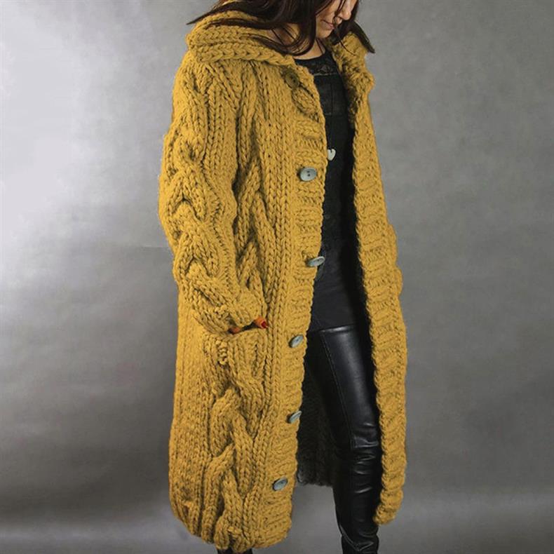 Karin - Elegant Cosy Coat With Tummy Coverage