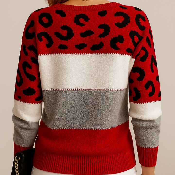 Alisja | Leopard Elegance Knit Sweater
