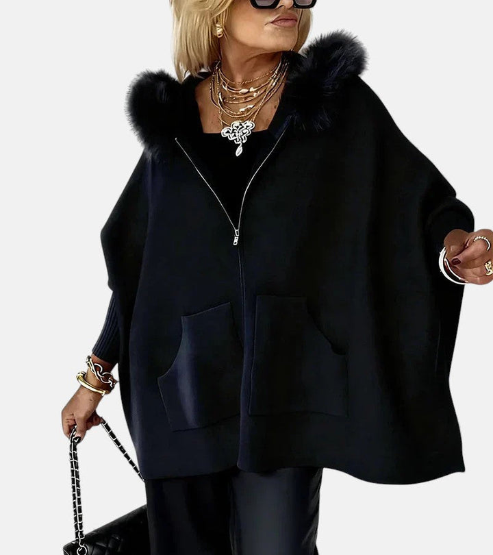 BELLE | Casual Hooded Coat with Fur Collar