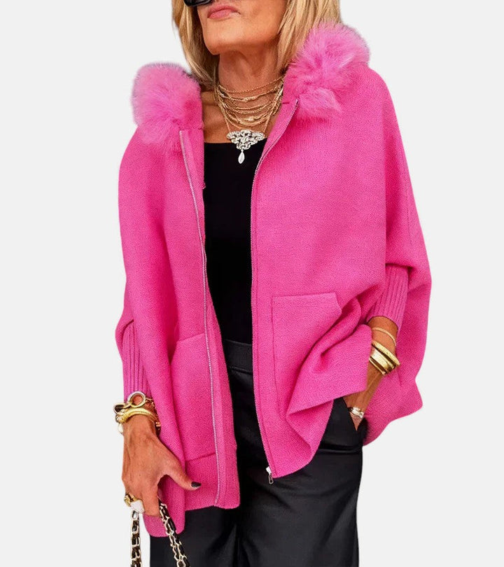 BELLE | Casual Hooded Coat with Fur Collar
