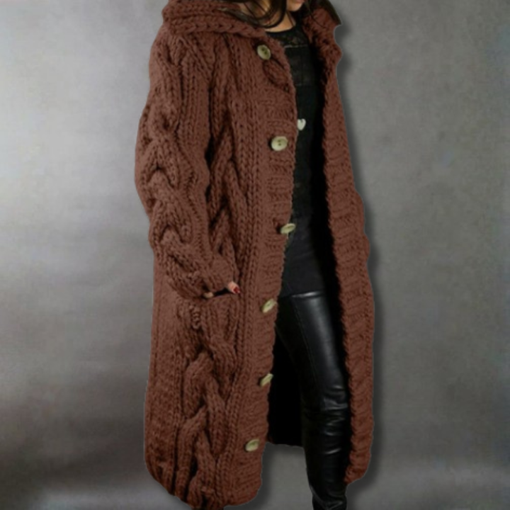 Savé – Elegant Longline Knit Coat