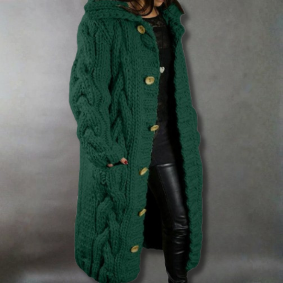 Savé – Elegant Longline Knit Coat
