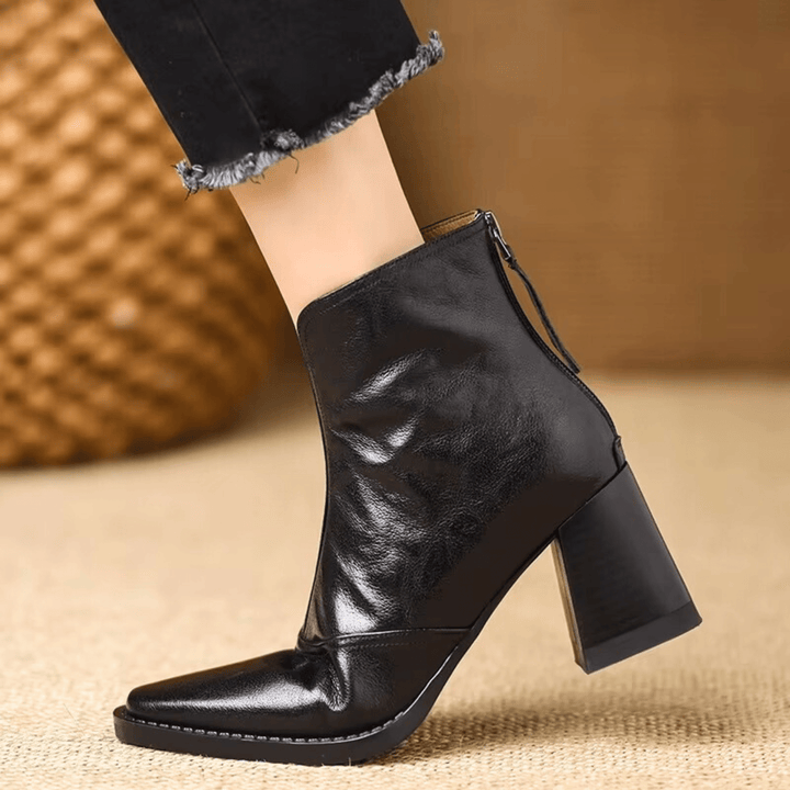 Claudia | Luxury Ankle Boots with Mid Heel