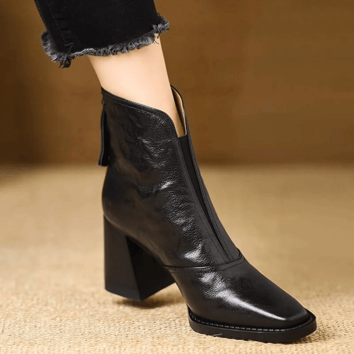 Claudia | Luxury Ankle Boots with Mid Heel